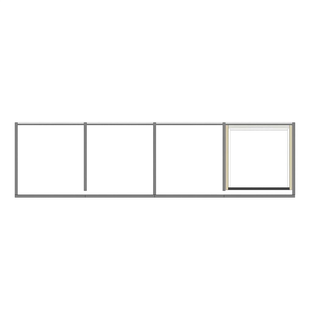 Puerta Plegable Lisa con Franjas 3